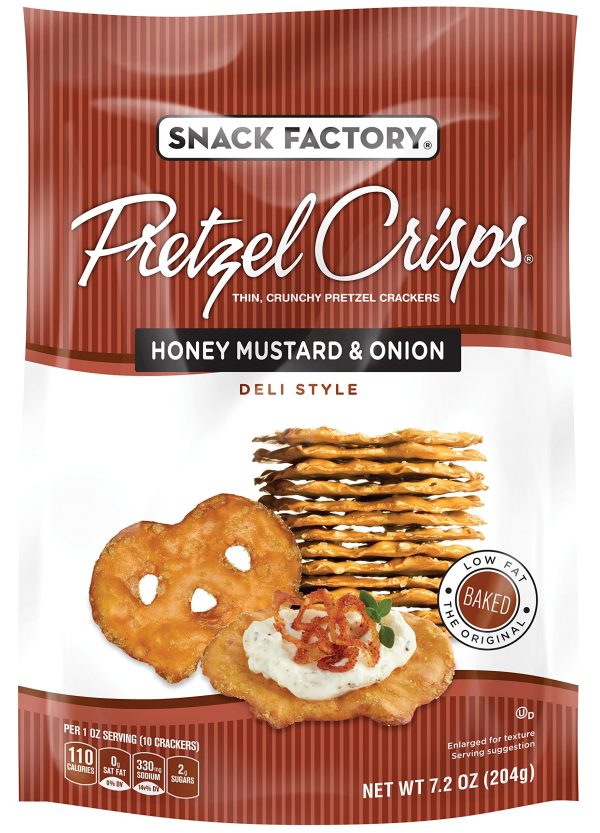 Pretzel Crisps Honey Mustard & Onion 7.2oz 12ct